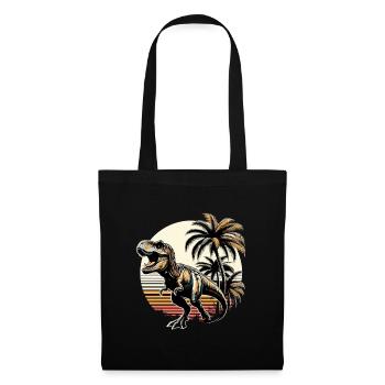 Roaring T-Rex Dinosaur Gift - Tote Bag - black - Front