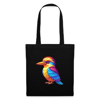 Kookaburra Colorful Kawaii Cartoon Sea Animal - Tote Bag - black - Front