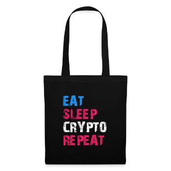 EAT SLEEP CRYPTO REPEAT - Tote Bag - black - Front