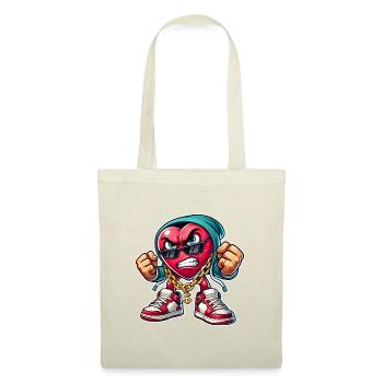 Bad heart gangster design - Tote Bag - nature - Front