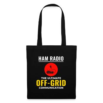 Opérateur radio amateur Fréquence des ondes radio - Sac en tissu - noir - Devant