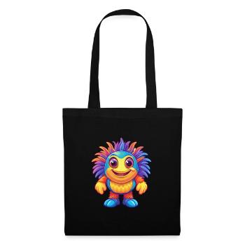 Sea Anemone Colorful Kawaii Cartoon Sea Animal - Tote Bag - black - Front