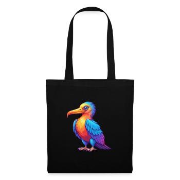 Fregattvogel Bunter Kawaii Cartoon Charakter Vogel - Stoffbeutel - Schwarz - Vorne