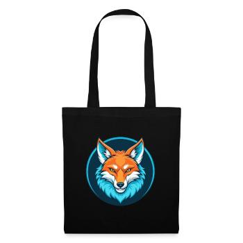 Coyote Cute Kawaii Cartoon Clipart Animal Pet Logo - Tote Bag - black - Front