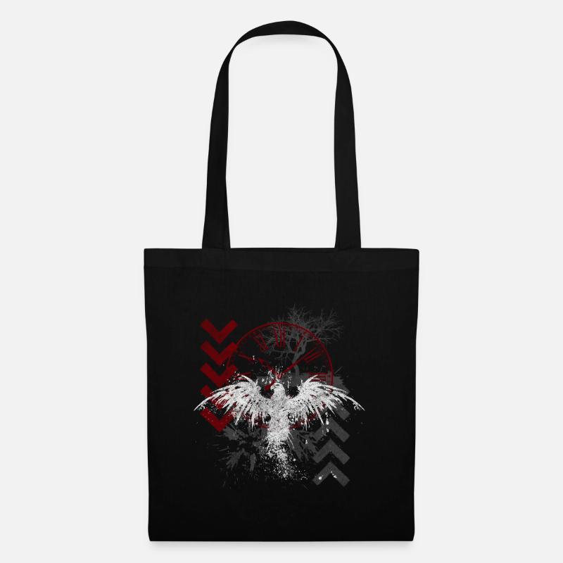 Trash Polka Crâne Dur - Sac en tissu - noir
