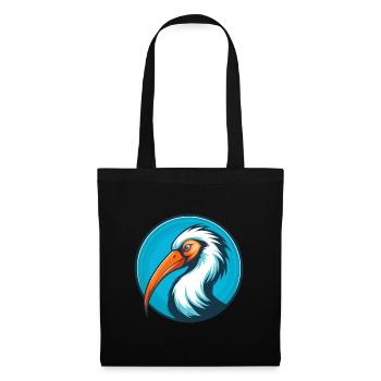 Ibis Cute Kawaii Cartoon Clipart Animal Pet Logo - Tote Bag - black - Front