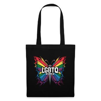 LGBTQ love is love butterfly - Tote Bag - black - Front
