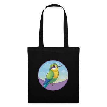 Bee Eater Cute Kawaii Cartoon Clipart Animal Pet - Tote Bag - black - Front