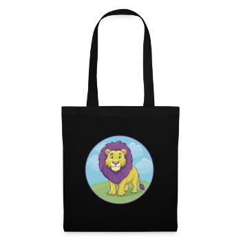 Lion Cute Kawaii Cartoon Clipart Animal Pet - Tote Bag - black - Front