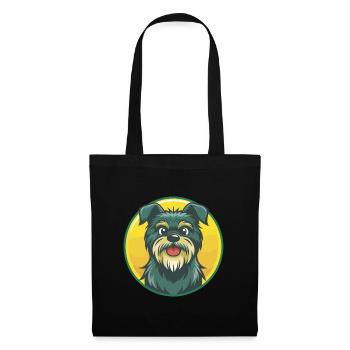 Affenpinscher Dog Cute Kawaii Cartoon Pet Animal - Tote Bag - black - Front