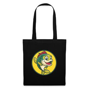 Fish Cute Kawaii Cartoon Clipart Pet Animal - Tote Bag - black - Front