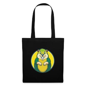 Gopher Cute Kawaii Cartoon Clipart Pet Animal - Tote Bag - black - Front