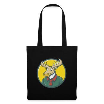 orignal mignon Kawaii dessin animé Clipart animal de compagnie - Sac en tissu - noir - Devant