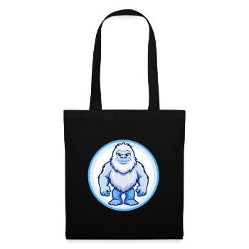 BigFoot Blau Kawaii Cartoon Figur Clipart Haustier - Stoffbeutel - Schwarz - Vorne
