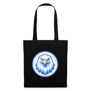 Eagle Blue Kawaii Cartoon Character Clipart Pet - Tote Bag - black - Front