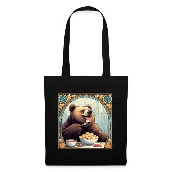 Pelmeni Bear Russian Gift - Tote Bag - black - Front