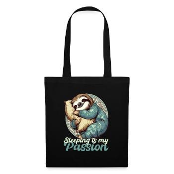 Sloth Sleeping Passion Gift - Tote Bag - black - Front