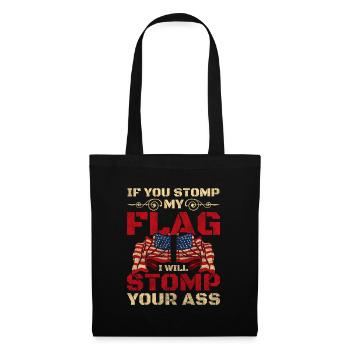 United States Flag Eagle - Tote Bag - black - Front