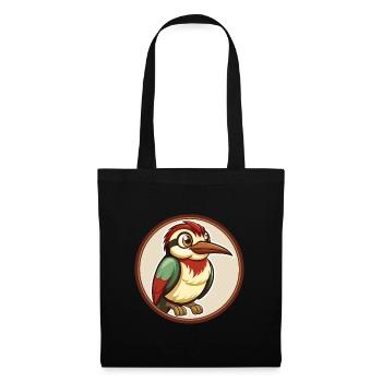 Bee Eater Colorful Kawaii Cartoon Character Pet - Tote Bag - black - Front