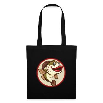 Fish Colorful Kawaii Cartoon Character Clipart Pet - Tote Bag - black - Front