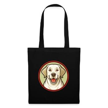 Labrador Retriever Dog Kawaii Cartoon Character - Tote Bag - black - Front