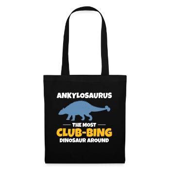 Ankylosaurus Dinosaur Dino Fossil Hunting Club - Tote Bag - black - Front