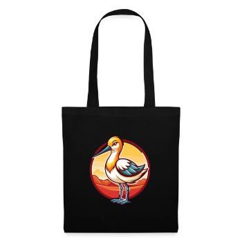 Avocet Funny Kawaii Cartoon Clipart Animal Pet - Tote Bag - black - Front
