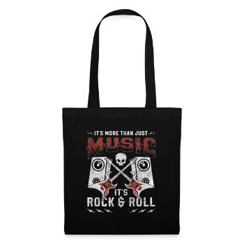 Chanteur de musique rock - Sac en tissu - noir - Devant