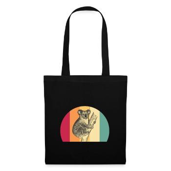 Koala Retro - Tote Bag - black - Front