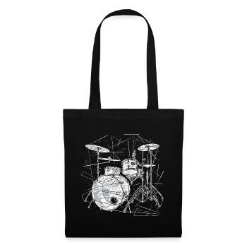 Drums Graphics - Tote Bag - black - Front