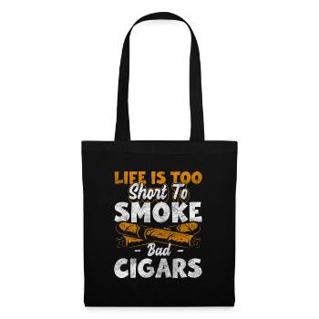 Fumeur Addiction au chanvre - Sac en tissu - noir - Devant
