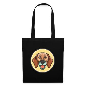 Bavarian Mountain Hound Dog Breed Cartoon Kawaii - Tote Bag - black - Front