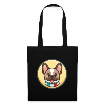 Chien Francais Dog Breed Cartoon Kawaii Clipart - Tote Bag - black - Front