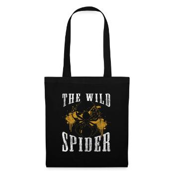 Toile d’araignée, arachnides, poison, peur - Sac en tissu - noir - Devant