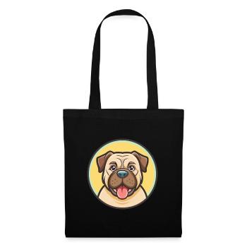 Mallorca Mastiff Dog Breed Cartoon Kawaii Clipart - Tote Bag - black - Front