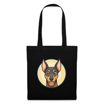 Manchester Terrier Dog Breed Cartoon Kawaii - Tote Bag - black - Front