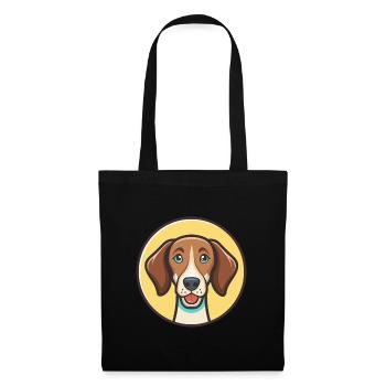 Istrischer Kurzhaar Hund Hund Rasse Karikatur Kawaii - Stoffbeutel - Schwarz - Vorne
