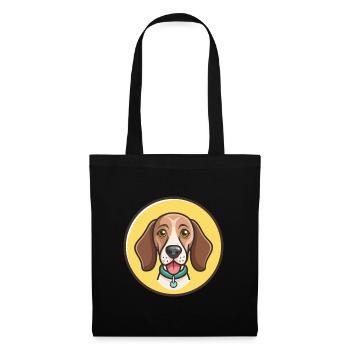 Polish Hunting Hound Dog Breed Cartoon Kawaii Pet - Tote Bag - black - Front