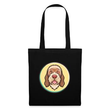 Spinone Italiano Dog Breed Cartoon Kawaii Clipart - Tote Bag - black - Front
