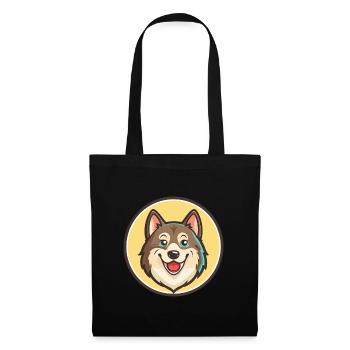 Westsibirische Laika Hunderasse Lustige Karikatur Kawaii - Stoffbeutel - Schwarz - Vorne