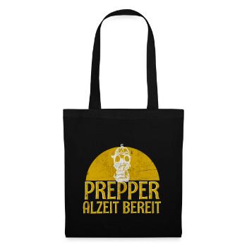 Prepper - Stoffbeutel - Schwarz - Vorne