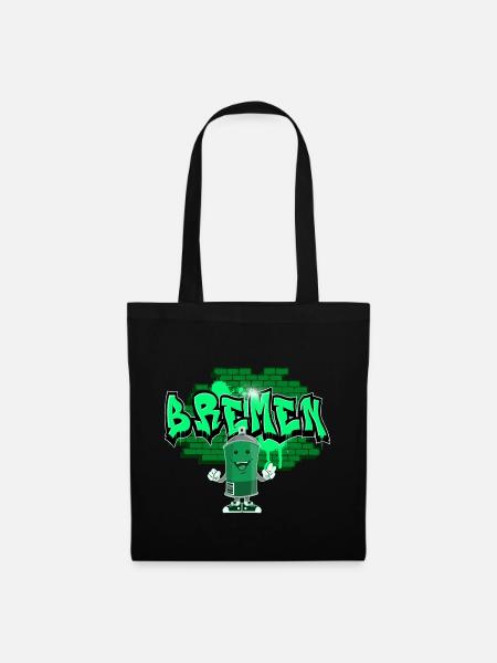 Brême Graffiti - Sac en tissu - noir