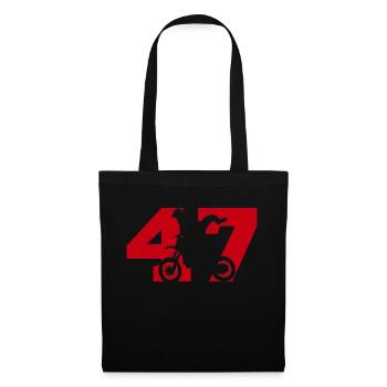 Moto 47 Biker - Stoffbeutel - Schwarz - Vorne