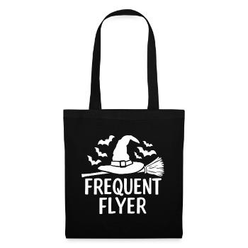 Halloween disant citation voyageur fréquent - Sac en tissu - noir - Devant