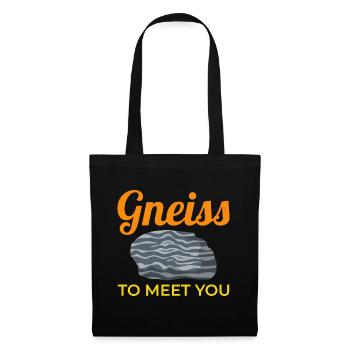 Gneiss Crystal Mineral Collecting Rock Hunting - Tote Bag - black - Front