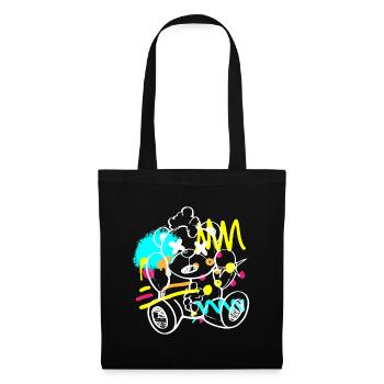 Urban Mauer Breakdance Streetmind - Tote Bag - black - Front