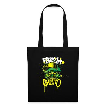 Street Art Train - Sac en tissu - noir - Devant