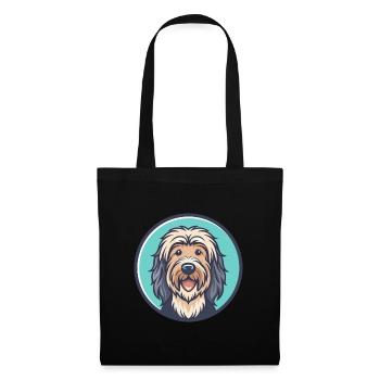 Bergamasco Shepherd Dog Breed Funny Cartoon Kawaii - Tote Bag - black - Front
