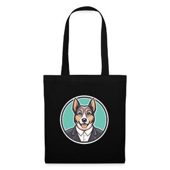 Castro Laboreiro Dog Breed Cartoon Kawaii Clipart - Tote Bag - black - Front