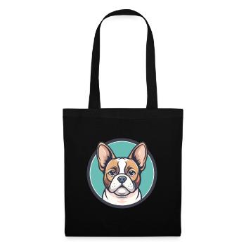 Chien Francais Blanc Et Orange Dog Breed Cartoon - Tote Bag - black - Front
